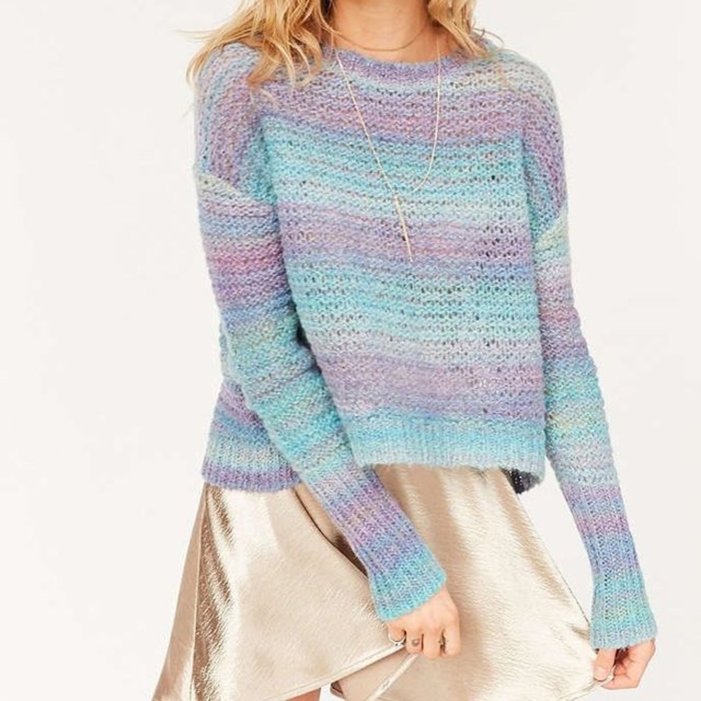 Ecote Daybreak Gradient Stripe Sweater